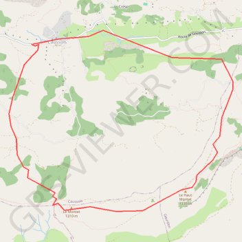 Itinéraire Haut montet, distance, dénivelé, altitude, carte, profil, trace GPS