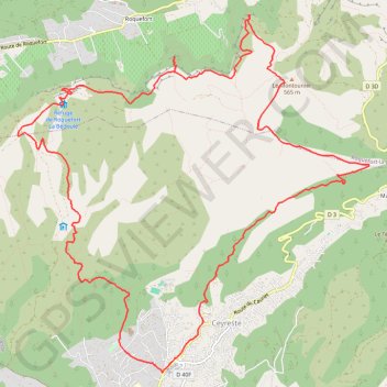 Itinéraire Le montounier, distance, dénivelé, altitude, carte, profil, trace GPS