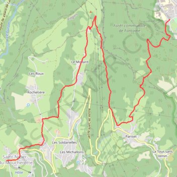Itinéraire Bois Des Travers - Single Des vouillands, distance, dénivelé, altitude, carte, profil, trace GPS