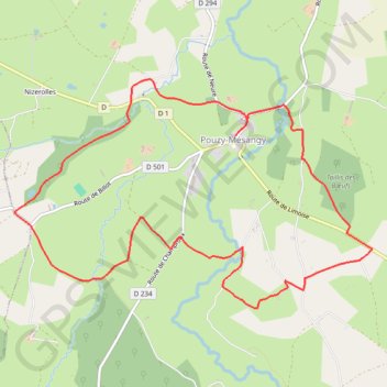 Itinéraire Les 4 rivières, distance, dénivelé, altitude, carte, profil, trace GPS
