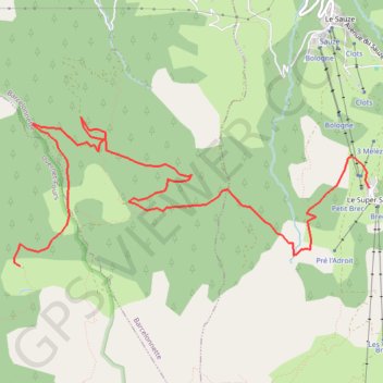 Itinéraire Super Sauze - Col des Alaris, distance, dénivelé, altitude, carte, profil, trace GPS