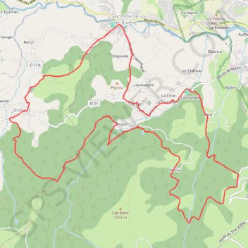 Itinéraire Trail des pieds cloutés, distance, dénivelé, altitude, carte, profil, trace GPS