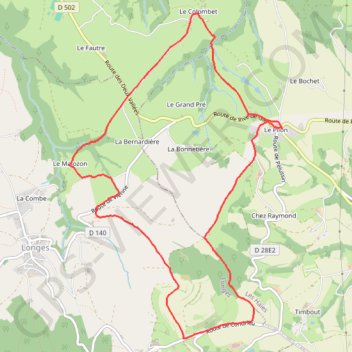 Itinéraire Le Pilon (69), distance, dénivelé, altitude, carte, profil, trace GPS