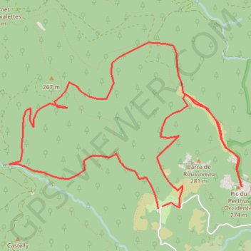 Itinéraire La barre de Roussivau, distance, dénivelé, altitude, carte, profil, trace GPS