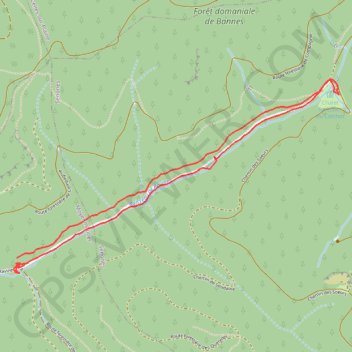 Itinéraire Randonnée le long de la Ravine, distance, dénivelé, altitude, carte, profil, trace GPS