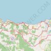 Itinéraire Estazioko Kalea, Zumaia à Deba, PV, Espagne, distance, dénivelé, altitude, carte, profil, trace GPS