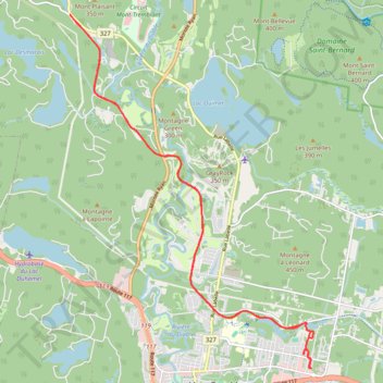 Itinéraire Bike ride on Le P'tit Train du Nord, distance, dénivelé, altitude, carte, profil, trace GPS