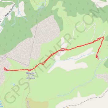 Itinéraire Col de Cenise, distance, dénivelé, altitude, carte, profil, trace GPS