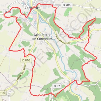Itinéraire Rando à Cormeilles, distance, dénivelé, altitude, carte, profil, trace GPS