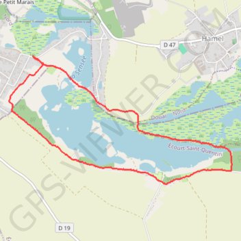 Itinéraire Les marais de Lécluse, distance, dénivelé, altitude, carte, profil, trace GPS