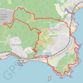 Itinéraire Le Dramont - Sur la piste d'Obélix et le bord de mer, distance, dénivelé, altitude, carte, profil, trace GPS