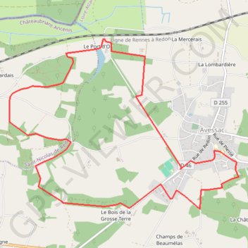 Itinéraire Circuit des Saletin - Avessac, distance, dénivelé, altitude, carte, profil, trace GPS