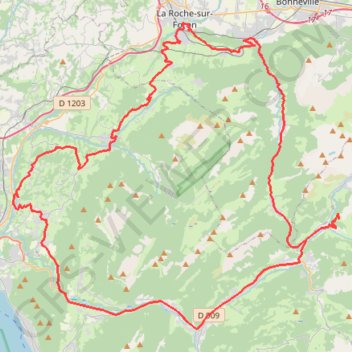 Itinéraire Dag 1: Villaz, Ollières, Fleuries, distance, dénivelé, altitude, carte, profil, trace GPS