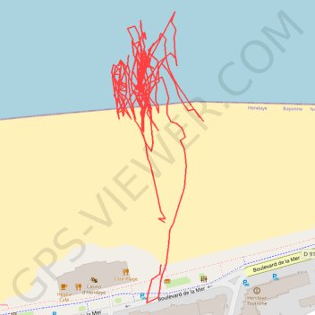 Itinéraire Hendaye Surf, distance, dénivelé, altitude, carte, profil, trace GPS