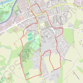 Itinéraire Circuit de la Montagne (Wervicq-Sud), distance, dénivelé, altitude, carte, profil, trace GPS