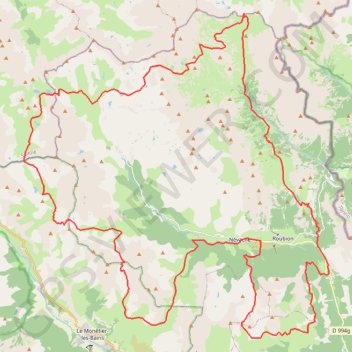 Itinéraire Tour du mont Thabor, distance, dénivelé, altitude, carte, profil, trace GPS