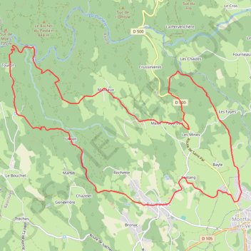 Itinéraire Le Velay des 3 Rivières - Le Pont-de-Raucoules, distance, dénivelé, altitude, carte, profil, trace GPS