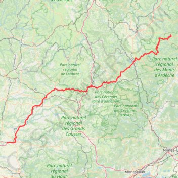 Itinéraire Route Napoléon J4 V2 : Saint-Agrève à Marssac-sur-Tarn, distance, dénivelé, altitude, carte, profil, trace GPS