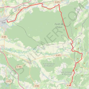 Itinéraire circuit, distance, dénivelé, altitude, carte, profil, trace GPS