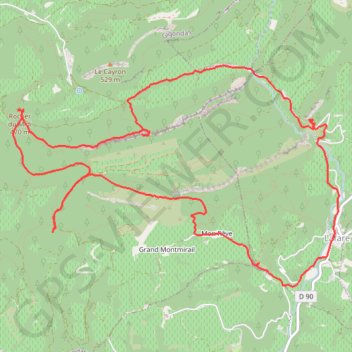 Itinéraire Beaumes de Venise - Le Tour des Dentelles Sarrasines, distance, dénivelé, altitude, carte, profil, trace GPS