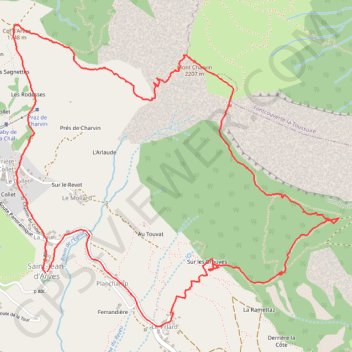 Itinéraire LE MONT CHARVIN, distance, dénivelé, altitude, carte, profil, trace GPS