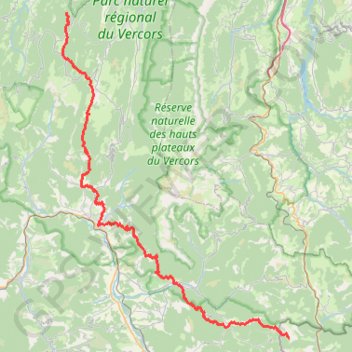 Itinéraire GR95 Randonnée du Col de l'Echarasson (Drôme) à Vaunières (Hautes-Alpes), distance, dénivelé, altitude, carte, profil, trace GPS