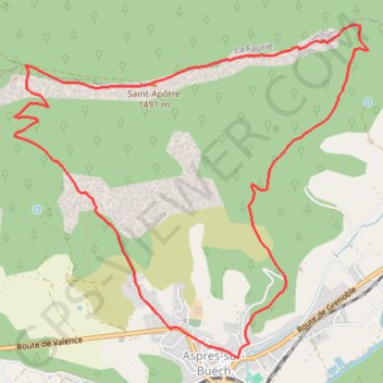 Itinéraire La crête de Saint-Apôtre, distance, dénivelé, altitude, carte, profil, trace GPS
