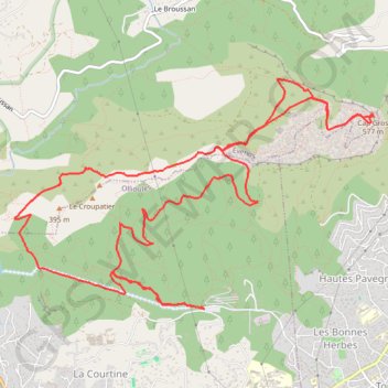 Itinéraire Cap Gros, distance, dénivelé, altitude, carte, profil, trace GPS