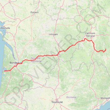 Itinéraire new, distance, dénivelé, altitude, carte, profil, trace GPS