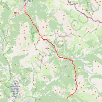 Itinéraire Grande Traversée des Alpes Étape 8, distance, dénivelé, altitude, carte, profil, trace GPS