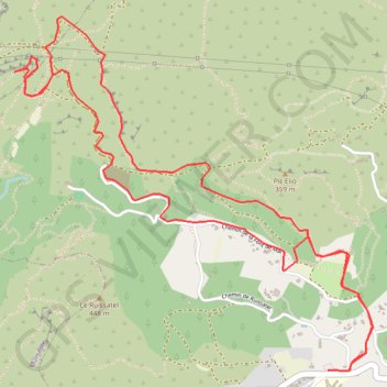 Itinéraire Sentier Pagnol - Par la Font de Mai - Aubagne, distance, dénivelé, altitude, carte, profil, trace GPS