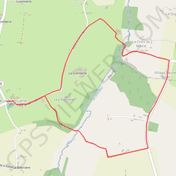 Itinéraire La Vallée du Doucœur - La Meurdraquière, distance, dénivelé, altitude, carte, profil, trace GPS