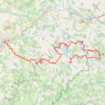 Itinéraire Tour de Charente - Etape 2/5 : Chasseneuil - Massignac - 16274 - UtagawaVTT.com, distance, dénivelé, altitude, carte, profil, trace GPS