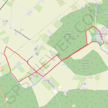 Itinéraire 59-263, distance, dénivelé, altitude, carte, profil, trace GPS
