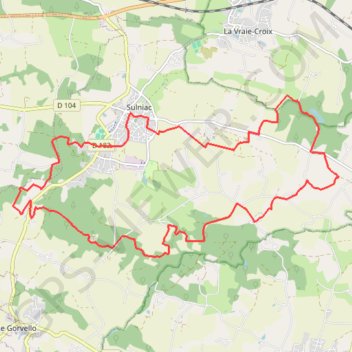 Itinéraire Les vieux villages de Sulniac, distance, dénivelé, altitude, carte, profil, trace GPS