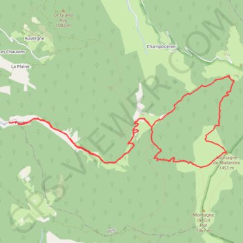 Itinéraire Sommet de mielandre, distance, dénivelé, altitude, carte, profil, trace GPS