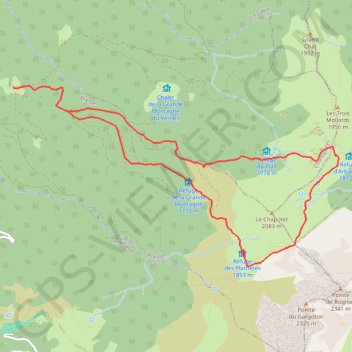Itinéraire L'Arbarétan, distance, dénivelé, altitude, carte, profil, trace GPS