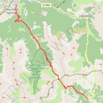 Itinéraire J1 Col des Ayes, distance, dénivelé, altitude, carte, profil, trace GPS