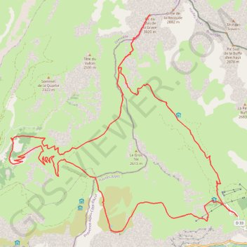 Itinéraire Plateau D'Emparis, distance, dénivelé, altitude, carte, profil, trace GPS
