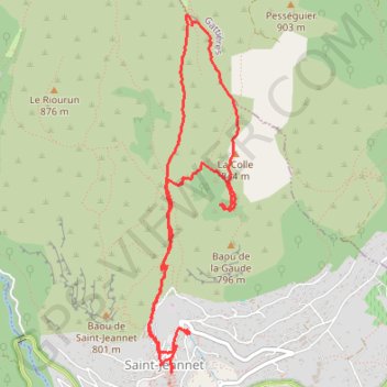 Itinéraire Rando en groupe à Saint Jeannet, distance, dénivelé, altitude, carte, profil, trace GPS