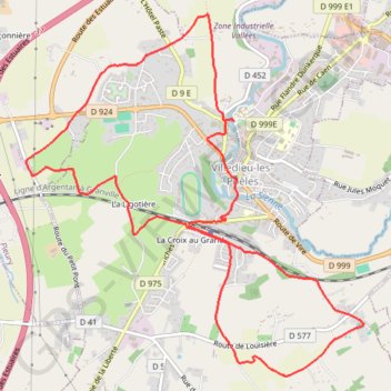 Itinéraire La ceinture verte de Villedieu-les-Poëles, distance, dénivelé, altitude, carte, profil, trace GPS