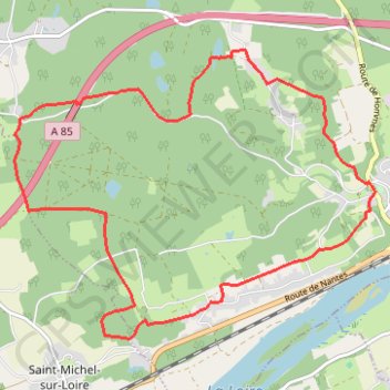 Itinéraire Le tour du bois de Langeais, distance, dénivelé, altitude, carte, profil, trace GPS