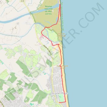 Itinéraire ITILAR066V51O5OP, distance, dénivelé, altitude, carte, profil, trace GPS