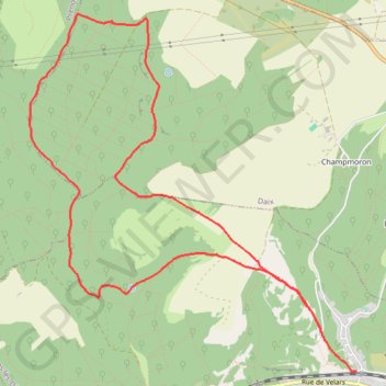 Itinéraire Circuit des sources Plombiere, distance, dénivelé, altitude, carte, profil, trace GPS