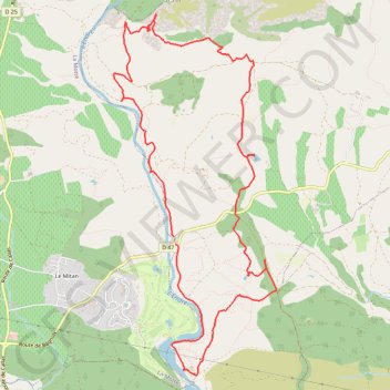 Itinéraire L'Endre, le Moulin de Gournié et la ripisylve, distance, dénivelé, altitude, carte, profil, trace GPS