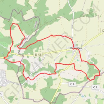 Itinéraire Le long du Betz, distance, dénivelé, altitude, carte, profil, trace GPS