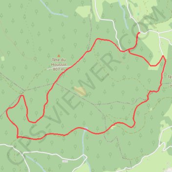 Itinéraire Tour de la Fôret de Fossard, distance, dénivelé, altitude, carte, profil, trace GPS