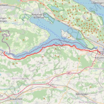 Itinéraire 01: Ville de Constance – Stein am Rhein (CERTIFIED), distance, dénivelé, altitude, carte, profil, trace GPS