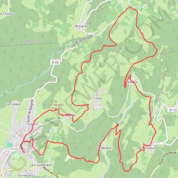 Itinéraire Une boucle dans les vignobles du Cerdon, distance, dénivelé, altitude, carte, profil, trace GPS