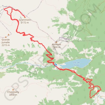 Itinéraire Le Grammont, distance, dénivelé, altitude, carte, profil, trace GPS